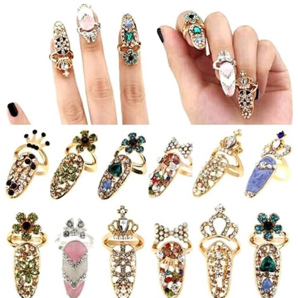 Fashion Bowknot Nail Rings